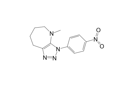 3,4,5,6,7,8-hexahydro-4-methyl-3-(4-nitrophenyl)-1,2,3-triazolo[4,5-b]azepin