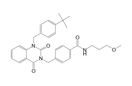 4-[(1-(4-tert-butylbenzyl)-2,4-dioxo-1,4-dihydro-3(2H)-quinazolinyl)methyl]-N-(3-methoxypropyl)benzamide