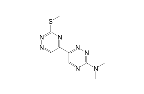 3-N,N-Dimethylamino-6-(3-methylthio)-1,2,4-triazin-5-yl)-1,2,4-triazine