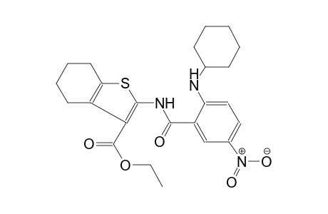 benzo[b]thiophene-3-carboxylic acid, 2-[[2-(cyclohexylamino)-5-nitrobenzoyl]amino]-4,5,6,7-tetrahydro-, ethyl ester