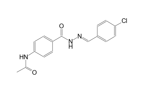 N-(4-([(2E)-2-(4-Chlorobenzylidene)hydrazino]carbonyl)phenyl)acetamide