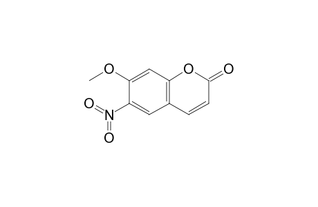 7-Methoxy-6-nitro-1-benzopyran-2-one