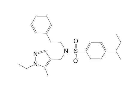 benzenesulfonamide, N-[(1-ethyl-5-methyl-1H-pyrazol-4-yl)methyl]-4-(1-methylpropyl)-N-(2-phenylethyl)-