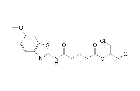 2-chloro-1-(chloromethyl)ethyl 5-[(6-methoxy-1,3-benzothiazol-2-yl)amino]-5-oxopentanoate