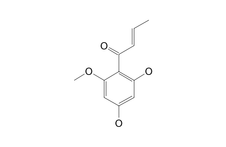 1-(2,4-Dihydroxy-6-methoxy-phenyl)-but-2(E)-en-1-one