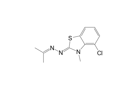 (2Z)-4-Chloro-3-methyl-1,3-benzothiazol-2(3H)-one (1-methylethylidene)hydrazone