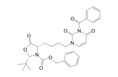 (2S,4S)-4-[4-(3-benzoyl-2,4-diketo-pyrimidin-1-yl)butyl]-2-tert-butyl-5-keto-oxazolidine-3-carboxylic acid benzyl ester