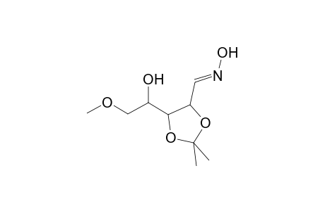 D-Ribose, 5-O-methyl-2,3-O-(1-methylethylidene)-, oxime