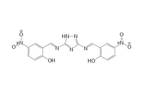 2,2'-{1H-1,2,4-Triazole-3,5-diylbis[nitrilo(E)methylylidene]}bis(4-nitrophenol)