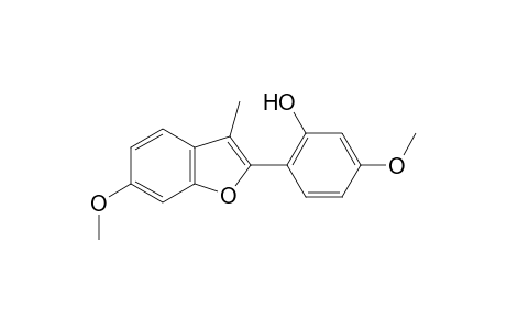 2-(2'-Hydroxy-4'-methoxyphenyl)-3-methyl-6-methoxybenzofuran