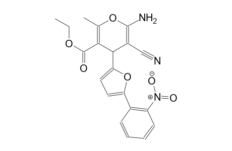 ethyl 6-amino-5-cyano-2-methyl-4-[5-(2-nitrophenyl)-2-furyl]-4H-pyran-3-carboxylate