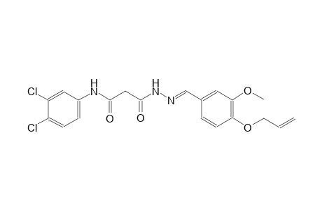 beta-alanine, N-(3,4-dichlorophenyl)-3-oxo-, 2-[(E)-[3-methoxy-4-(2-propenyloxy)phenyl]methylidene]hydrazide