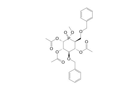 1,2,4-TRI-O-ACETYL-3,6-DI-O-BENZYL-5-DEOXY-5-(R)-METHOXYPHOSPHINYL-ALPHA-D-GLUCOPYRANOSE