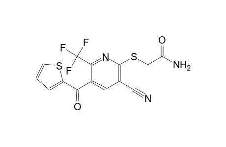 2-{[3-cyano-5-(2-thienylcarbonyl)-6-(trifluoromethyl)-2-pyridinyl]sulfanyl}acetamide
