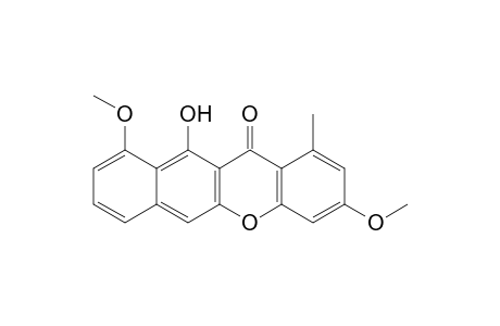 12H-Benzo[b]xanthen-12-one, 11-hydroxy-3,10-dimethoxy-1-methyl-