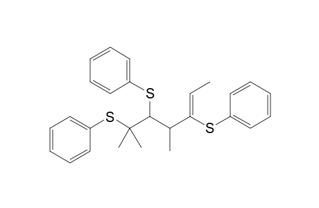 (Z)-(4RS,5RS)-4,6-Dimethyl-3,5,6-tris(phenylthio)hept-2-ene