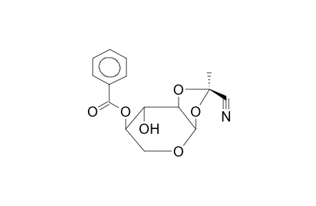 4-O-BENZOYL-1,2-O-(1-EXO-CYANOETHYLIDENE)-ALPHA-D-XYLOPYRANOSE