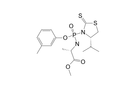 (RP)-3-METHYLPHENYL-N-[(S)-ALANINYL]-(4-ISOPROPYLTHIAZOLIDINE-2-THIONE)-PHOSPHORODIAMIDATE