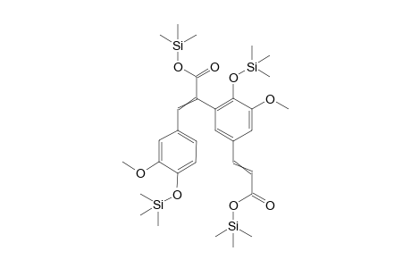 trimethylsilyl 2-[3-methoxy-5-(3-oxo-3-trimethylsilyloxy-prop-1-enyl)-2-trimethylsilyloxy-phenyl]-3-(3-methoxy-4-trimethylsilyloxy-phenyl)prop-2-enoate
