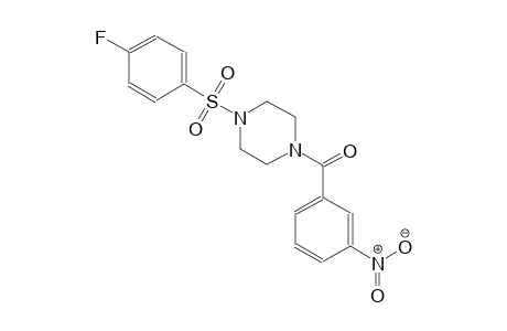 piperazine, 1-[(4-fluorophenyl)sulfonyl]-4-(3-nitrobenzoyl)-