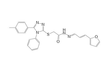 acetic acid, [[5-(4-methylphenyl)-4-phenyl-4H-1,2,4-triazol-3-yl]thio]-, 2-[(E,2E)-3-(2-furanyl)-2-propenylidene]hydrazide