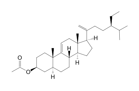 3.beta.-Acetoxyholarrhenostere [5.alpha.-3-.beta.-acetoxystigmasta-9(11),20(21)-diene]