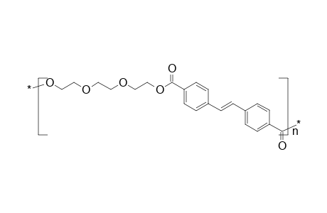 Poly[tri(oxyethylene)oxybenzoylvinylenebenzoyl]