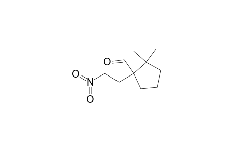 2,2-Dimethyl-1-(2-nitroethyl)-1-cyclopentanecarboxaldehyde