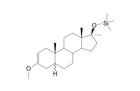 17.alpha.-Methyl-5x-androst-17.beta.-ol-3-one methyl enolether, O17-TMS