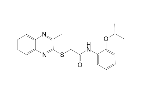 Acetamide, N-[2-(1-methylethoxy)phenyl]-2-[(3-methyl-2-quinoxalinyl)thio]-