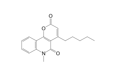 6-Methyl-4-pentyl-5,6-dihydro-2H-pyrano[3,2-c]quinoline-2,5-dione