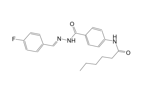 benzoic acid, 4-[(1-oxohexyl)amino]-, 2-[(E)-(4-fluorophenyl)methylidene]hydrazide