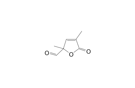 2,4-Dimethyl-5-oxidanylidene-furan-2-carbaldehyde