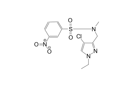 benzenesulfonamide, N-[(4-chloro-1-ethyl-1H-pyrazol-3-yl)methyl]-N-methyl-3-nitro-