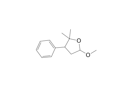 2,3,4,5-Tetrahydro-5-methoxy-2,2-dimethyl-3-phenylfuran