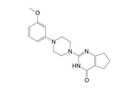 2-[4-(3-methoxyphenyl)-1-piperazinyl]-3,5,6,7-tetrahydro-4H-cyclopenta[d]pyrimidin-4-one