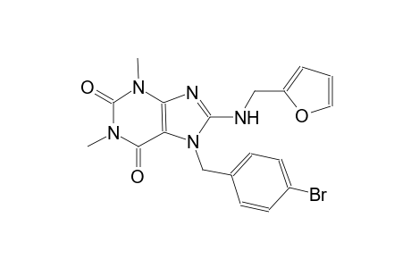 1H-purine-2,6-dione, 7-[(4-bromophenyl)methyl]-8-[(2-furanylmethyl)amino]-3,7-dihydro-1,3-dimethyl-