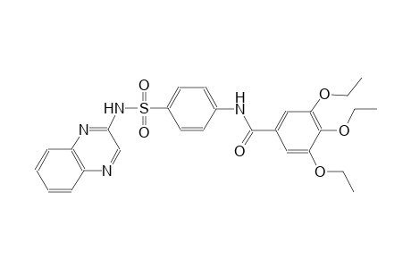 3,4,5-triethoxy-N-{4-[(2-quinoxalinylamino)sulfonyl]phenyl}benzamide