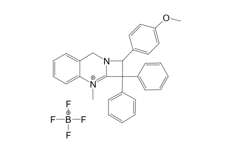 2,2-Diphenyl-1-(4-methoxyphenyl)-3-methyl-1,2-hydroazeto[2,1-b]quinazolinium tetrafluoroborate