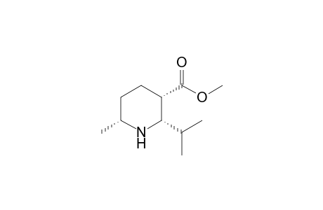 Methyl (2S,3S,6R)-2-isopropyl-6-methylpiperidine-3-carboxylate