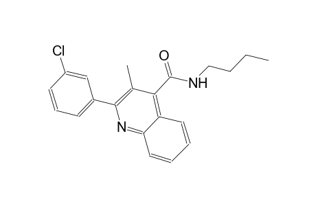 N-butyl-2-(3-chlorophenyl)-3-methyl-4-quinolinecarboxamide