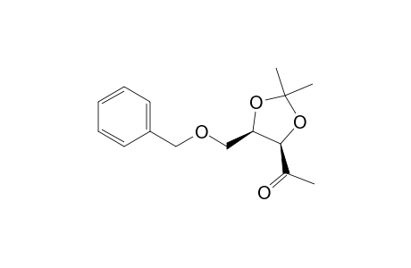 1-[(4R,5R)-2,2-dimethyl-5-(phenylmethoxymethyl)-1,3-dioxolan-4-yl]ethanone