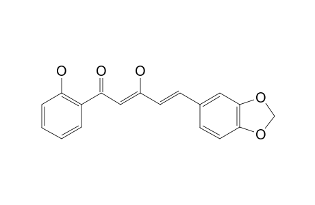 3-HYDROXY-1-(2-HYDROXYPHENYL)-5-(3,4-METHYLENEDIOXYPHENYL)-2,4-PENTADIEN-1-ONE