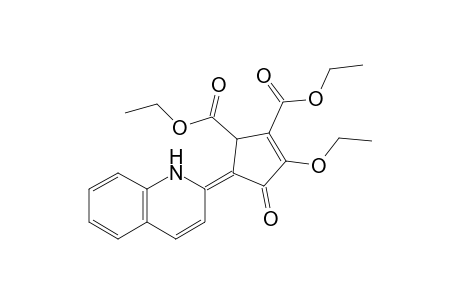 Diethyl 3-ethoxy-4-oxo-5-[2(1H)-quinolinylidene]cyclopentene-1,2-dicarboxylate