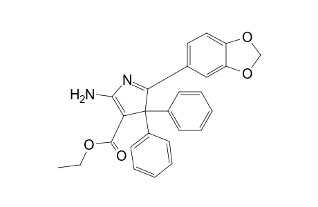 2-(3,4-Methylenedioxyphenyl)-3,3-diphenyl-4-ethoxycarbonyl-5-amino-3H-pyrrole