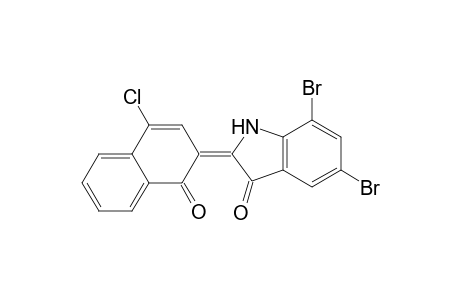 3H-Indol-3-one, 5,7-dibromo-2-(4-chloro-1-oxo-2(1H)-naphthalenylidene)-1,2-dihydro-