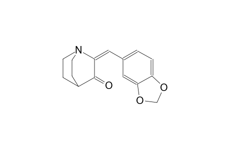 1-azabicyclo[2.2.2]octan-3-one, 2-(1,3-benzodioxol-5-ylmethylene)-, (2E)-