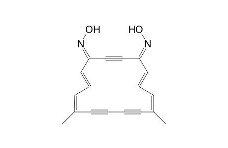 1,4-Bis(hydroxyimino)-8,13-dimethyl-5,7,13,15-cyclohexadecatetraene-2,9,11-triyne