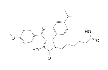 6-[3-hydroxy-5-(4-isopropylphenyl)-4-(4-methoxybenzoyl)-2-oxo-2,5-dihydro-1H-pyrrol-1-yl]hexanoic acid