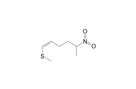 (Z)-METHYL-(5-NITROHEX-1-ENYL)-SULFIDE